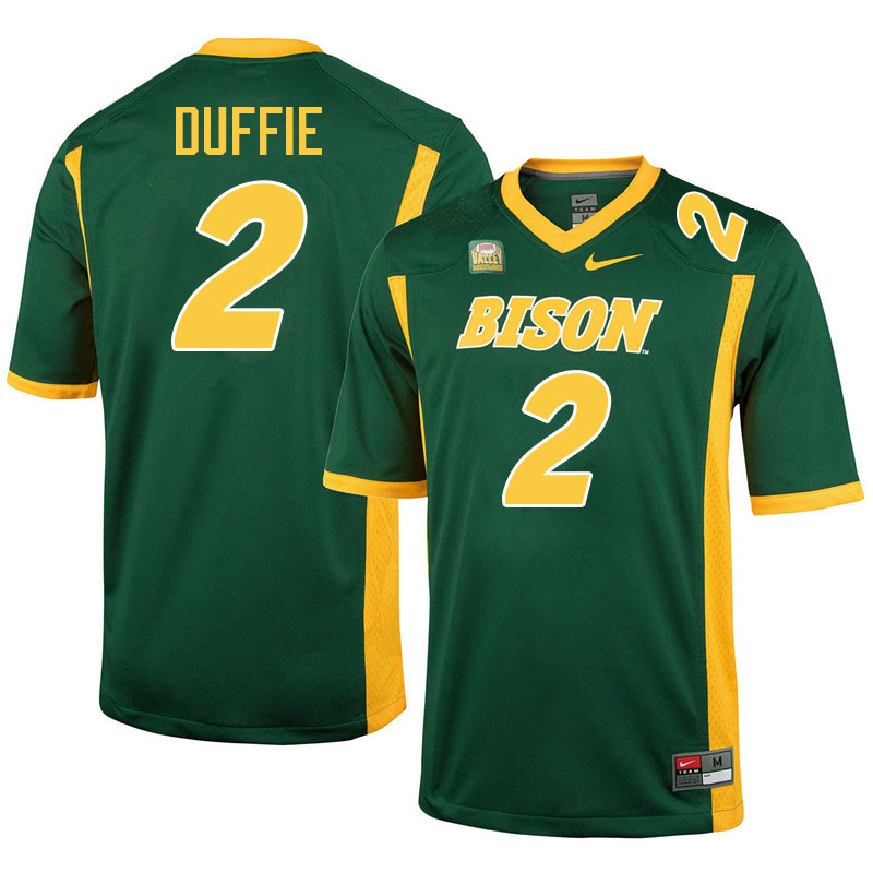 North Dakota State Bison #2 Jailen Duffie College Football Jerseys Stitched-Green